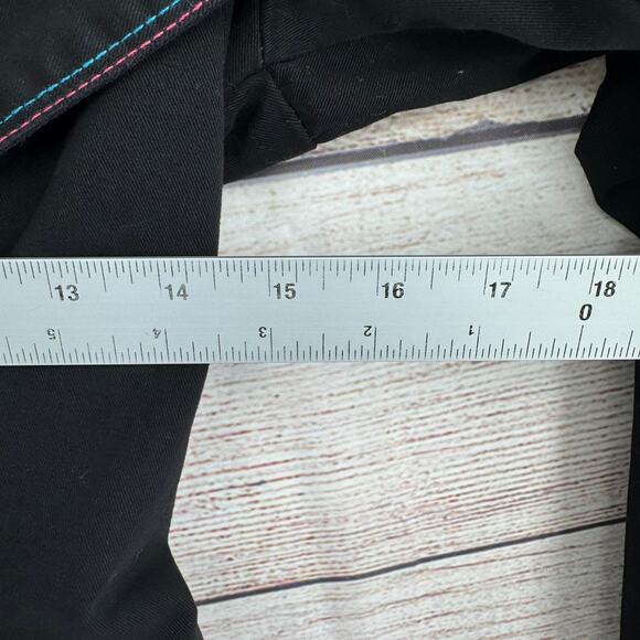 Ay Guey Tropical Embroidered Hooded Jacket Womens Small Black Floral Skull - Picture 11 of 12